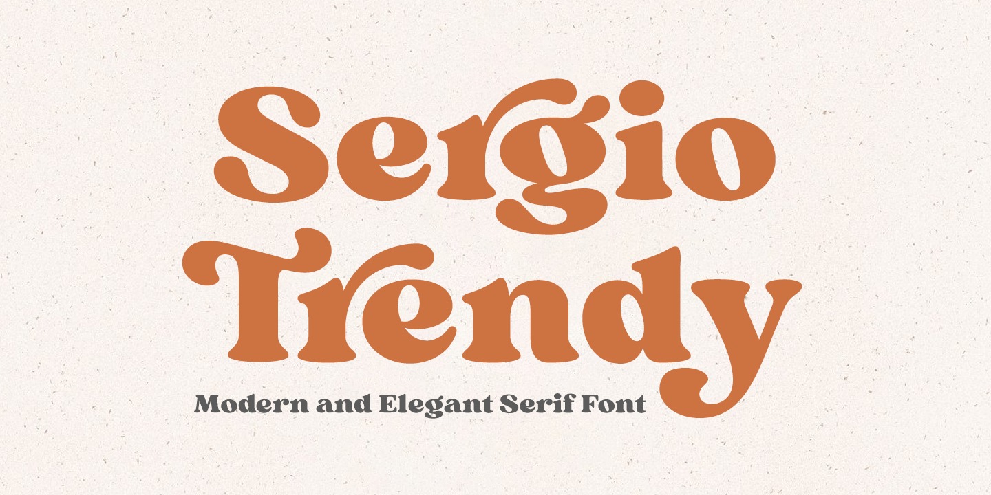 Sergio Trendy Italic Font preview